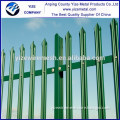 China supply pvc powder coating steel palisade fencing / hot dipped galvanized steel palisade fence(Direct Factory)